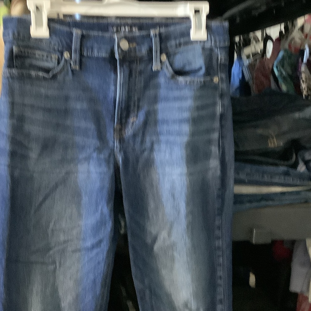 Lucky Brand Blue Ankle‎ & Cropped Jeans, distressed